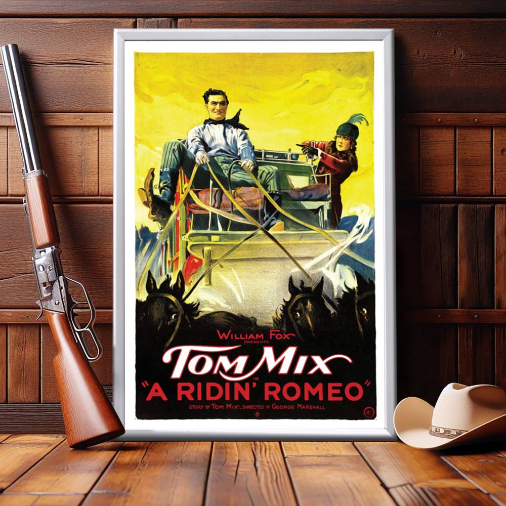 "Ridin' Romeo" (1921) Framed Movie Poster