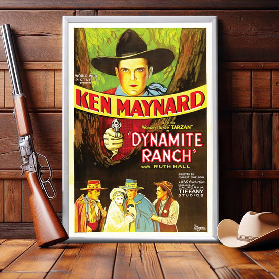 "Dynamite Ranch" (1932) Framed Movie Poster