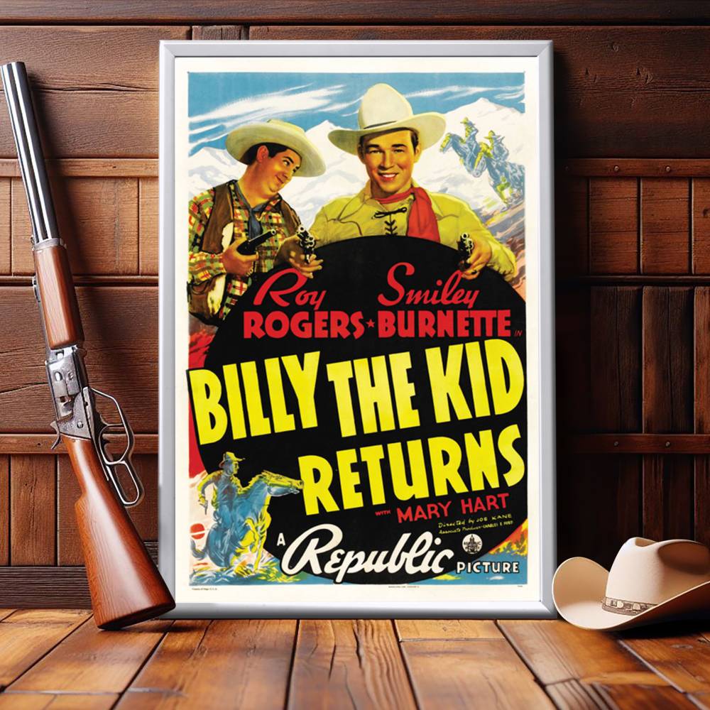 "Billy The Kid Returns" (1938) Framed Movie Poster