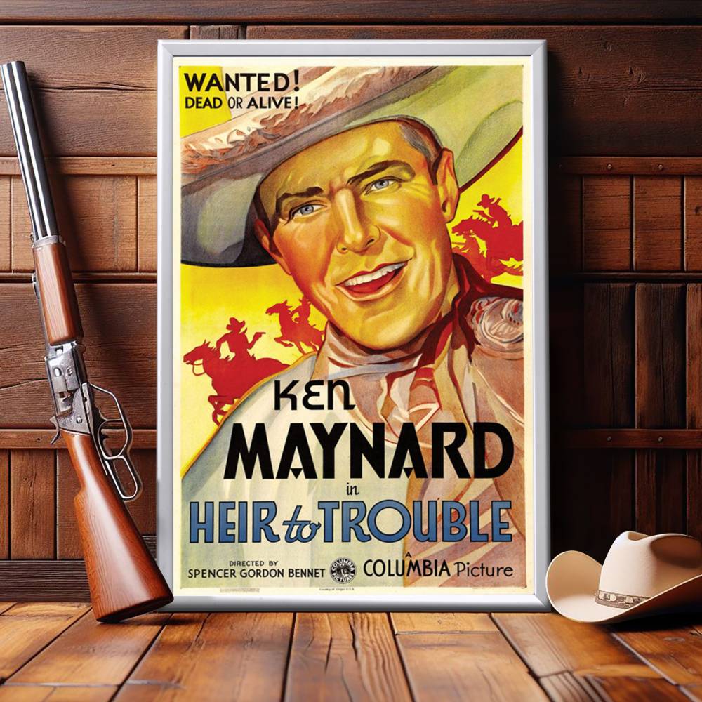 "Heir To Trouble" (1935) Framed Movie Poster