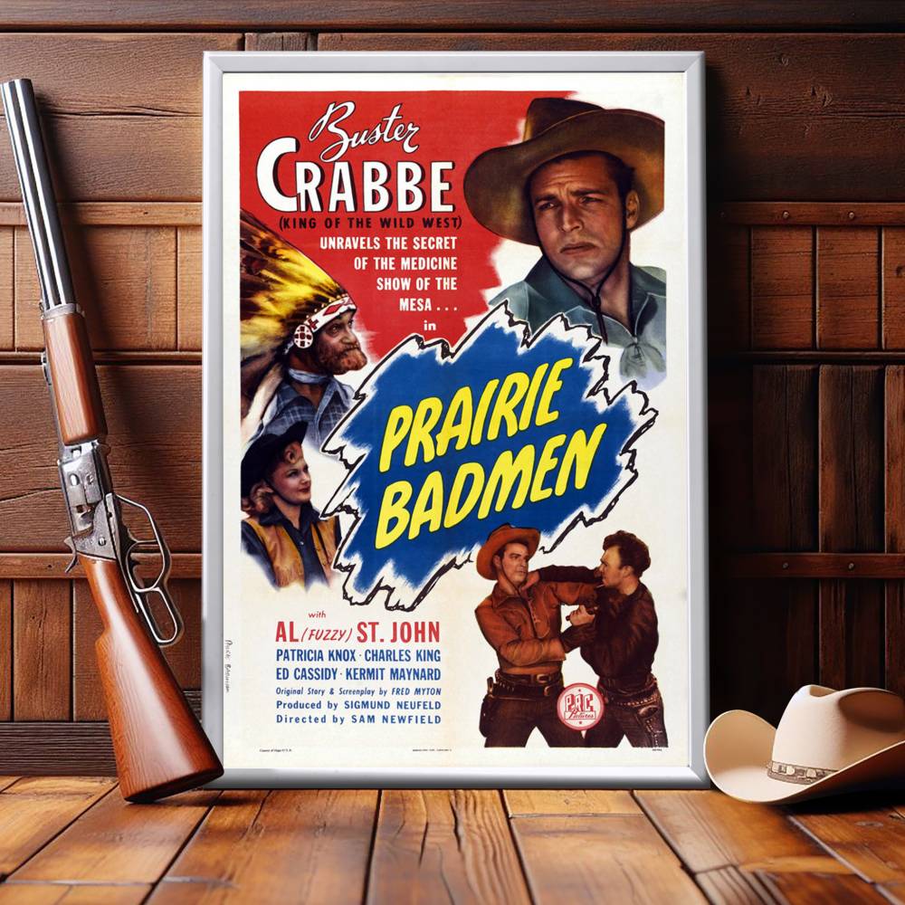 "Prairie Badmen" (1946) Framed Movie Poster