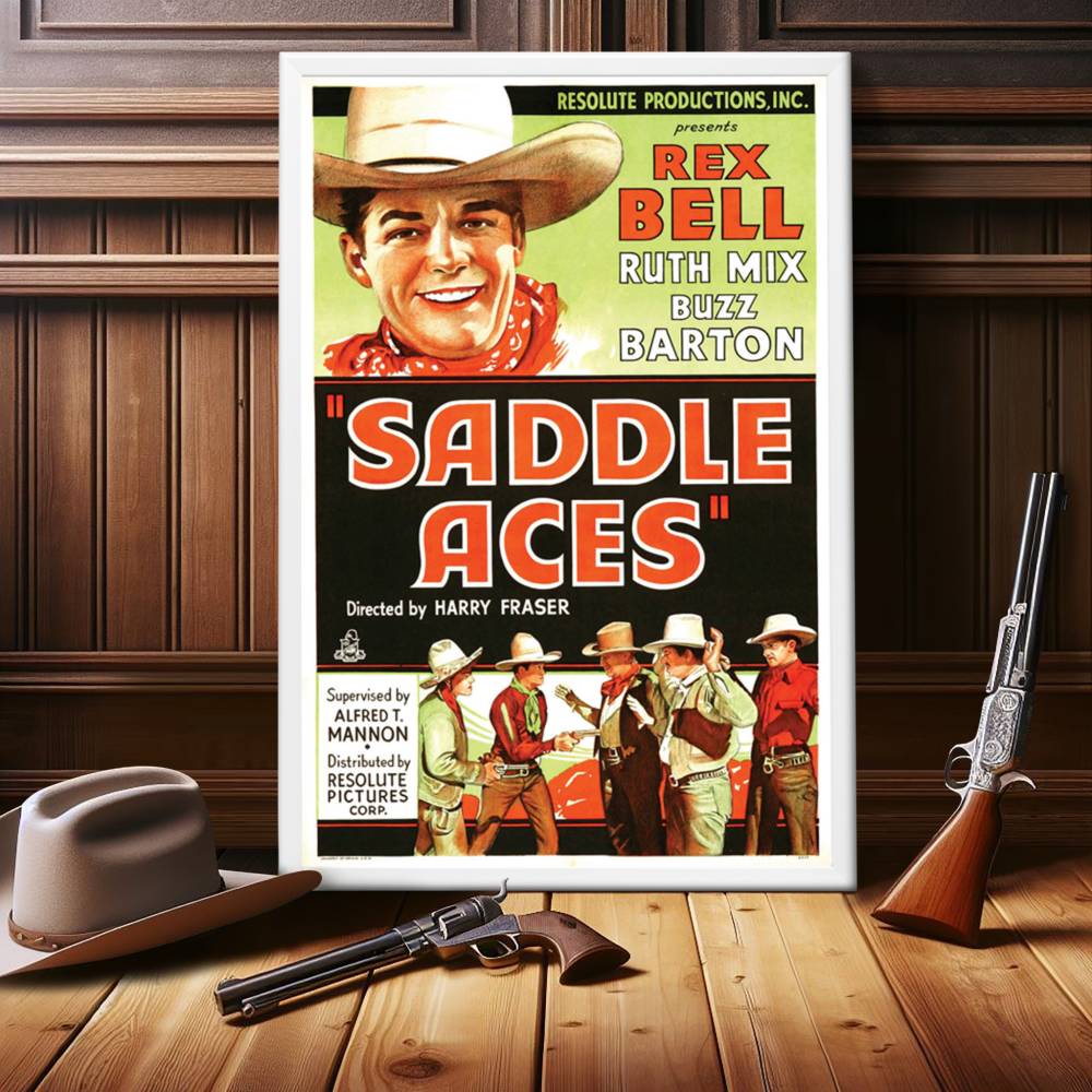 "Saddle Aces" (1935) Framed Movie Poster