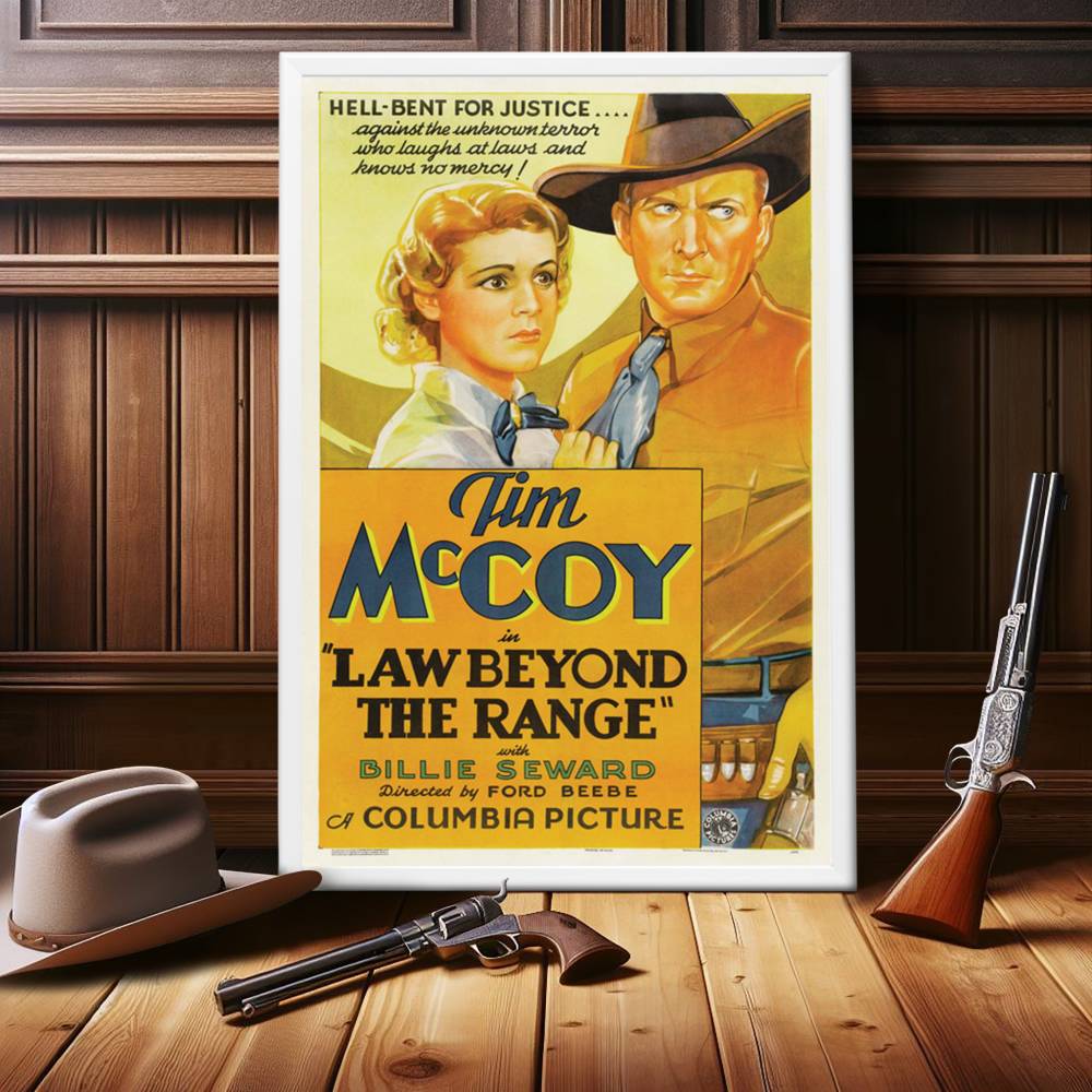 "Law Beyond The Range" (1935) Framed Movie Poster