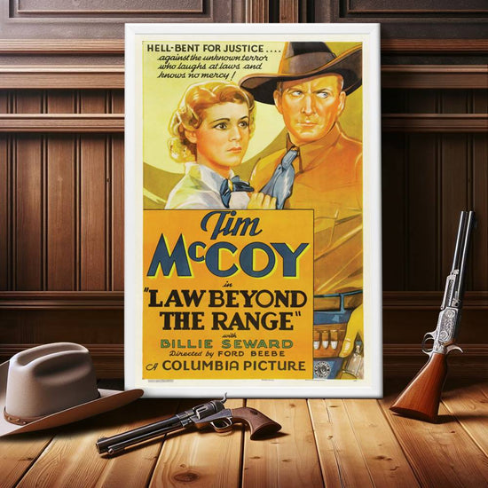 "Law Beyond The Range" (1935) Framed Movie Poster