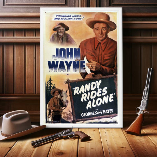 "Randy Rides Alone" (1934) Framed Movie Poster