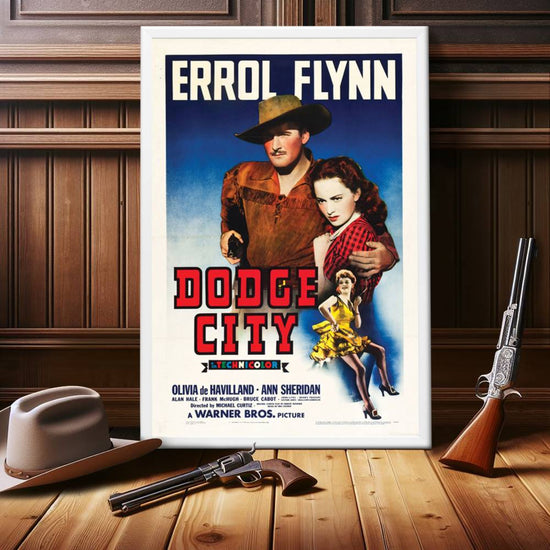 "Dodge City" (1939) Framed Movie Poster