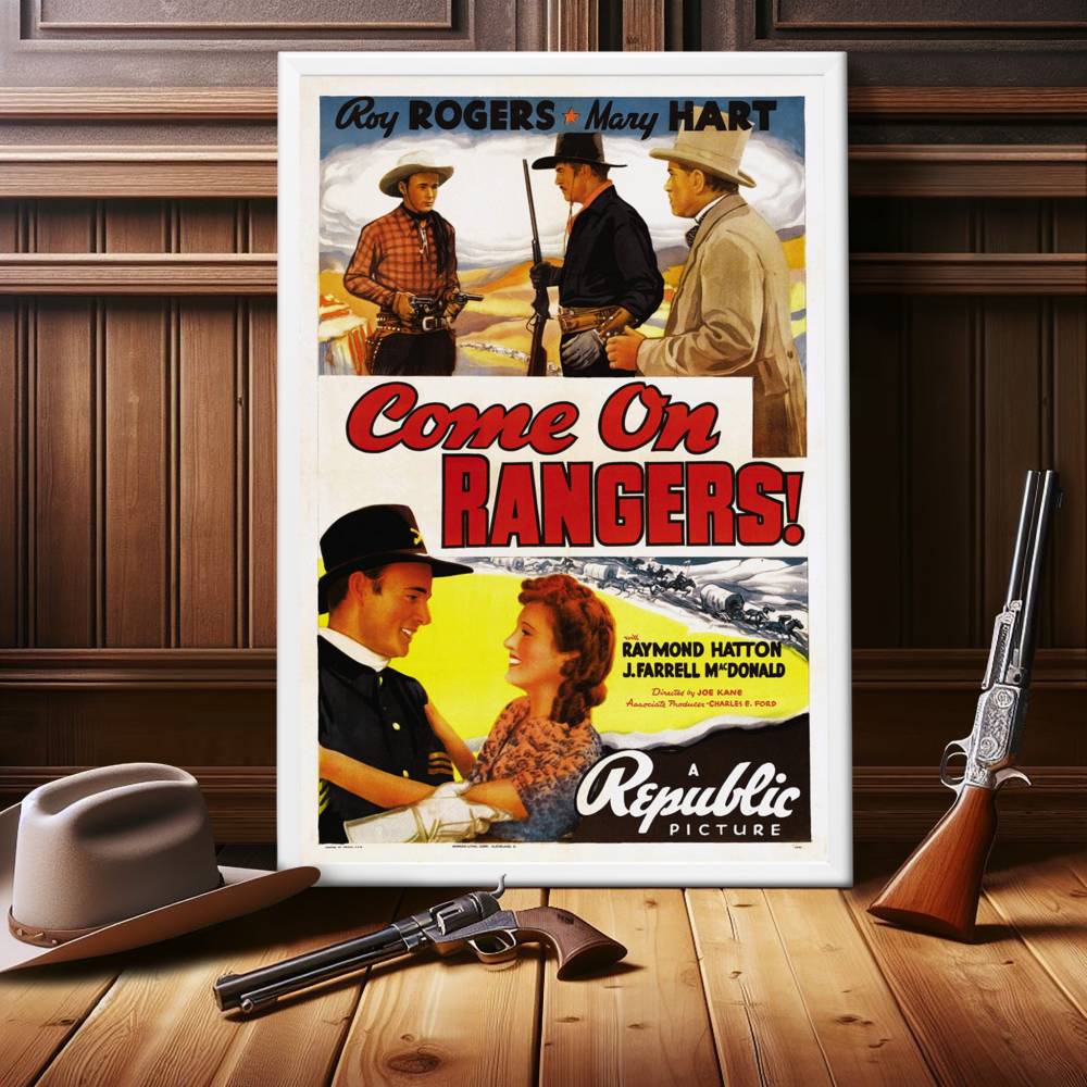 "Come On, Rangers" (1938) Framed Movie Poster