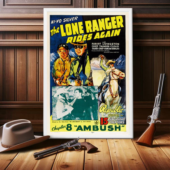 "Lone Ranger Rides Again" (1939) Framed Movie Poster