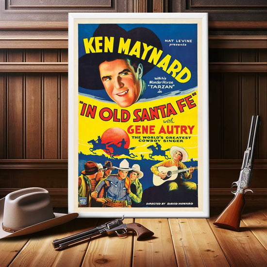 "In Old Santa Fe" (1934) Framed Movie Poster