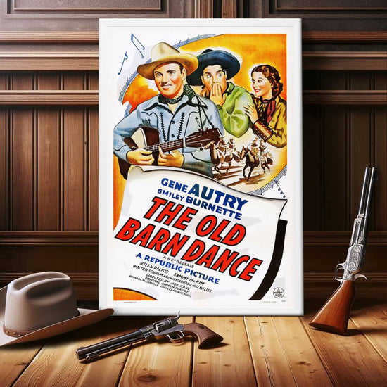 "Old Barn Dance" (1938) Framed Movie Poster