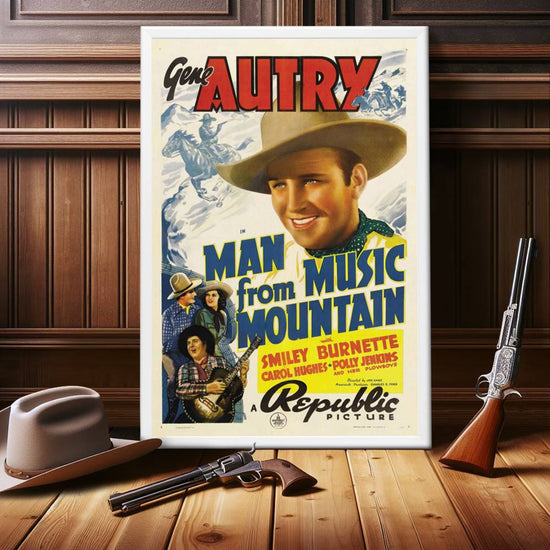 "Man From Music Mountain" (1938) Framed Movie Poster