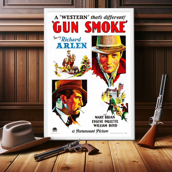 "Gun Smoke" (1931) Framed Movie Poster