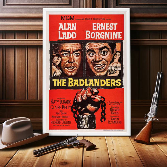 "Badlanders" (1958) Framed Movie Poster