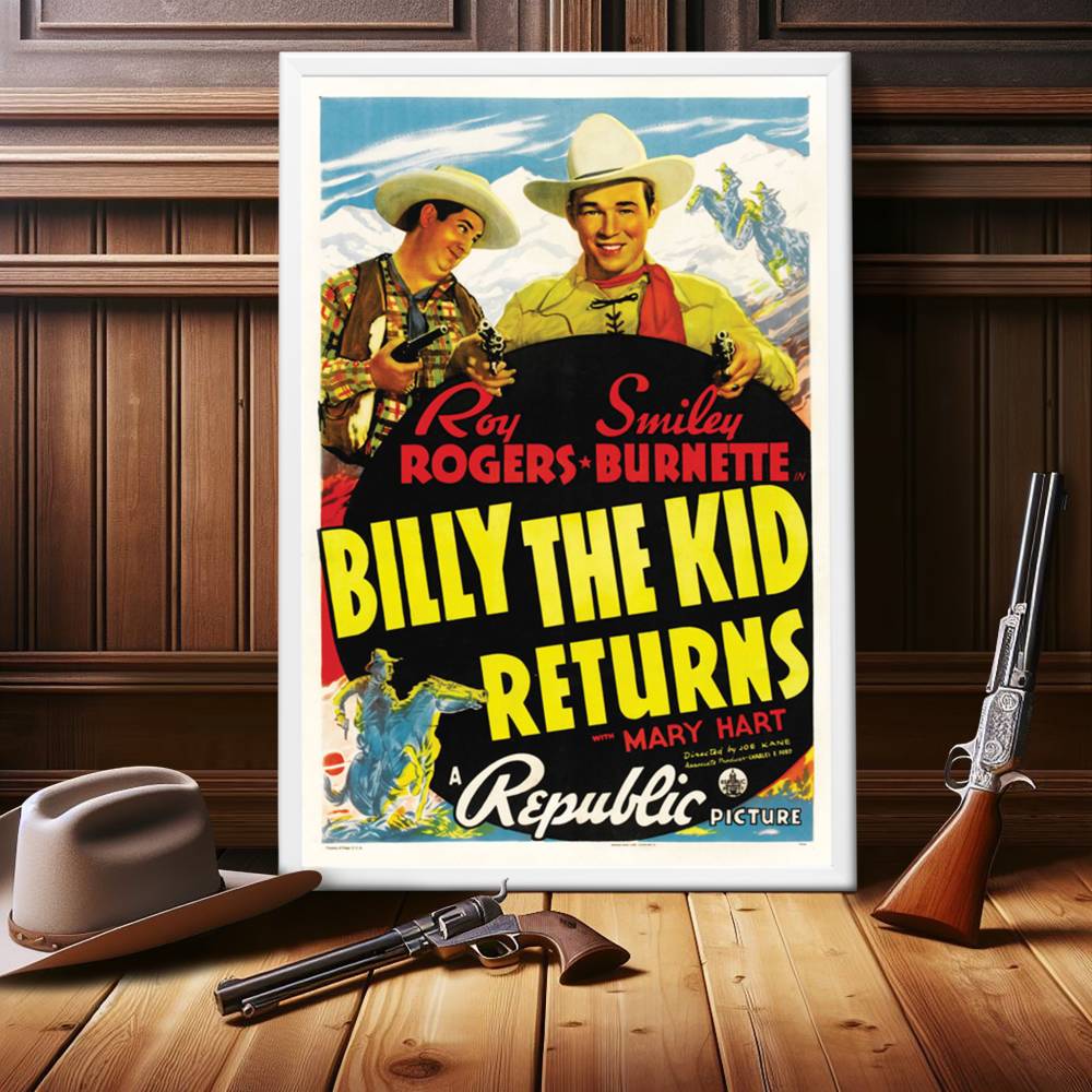 "Billy The Kid Returns" (1938) Framed Movie Poster