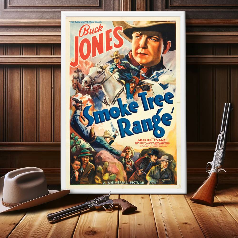 "Smoke Tree Range" (1937) Framed Movie Poster