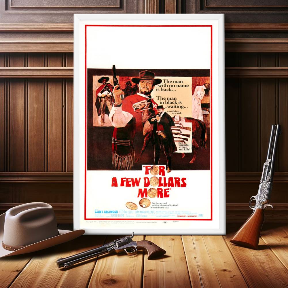 "For A Few Dollars More" (1965) Framed Movie Poster