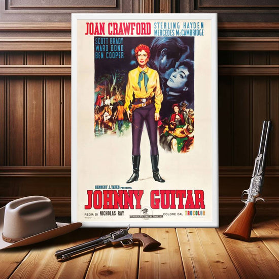 "Johnny Guitar" (1954) Framed Movie Poster
