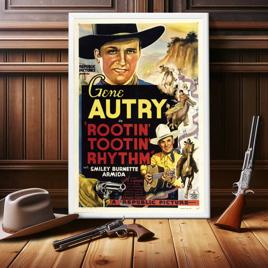 "Rootin' Tootin' Rhythm" (1937) Framed Movie Poster