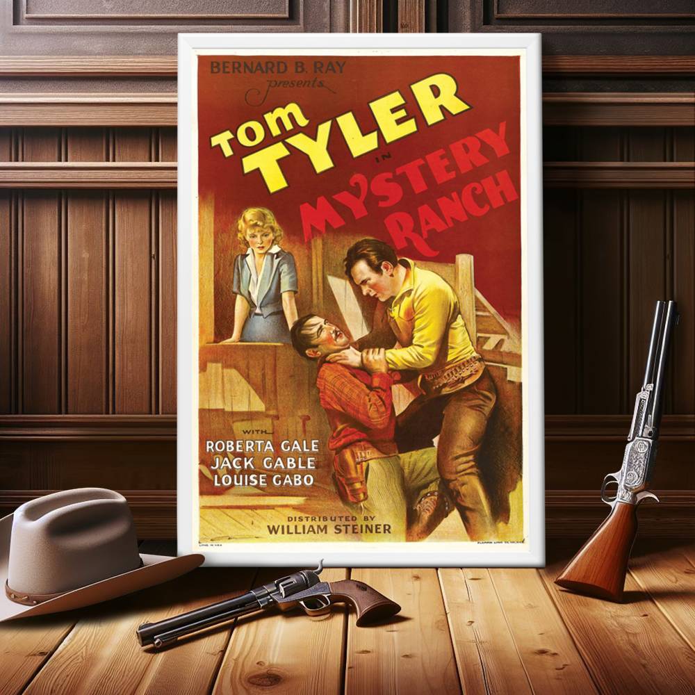 "Mystery Ranch" (1934) Framed Movie Poster