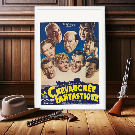 "Stagecoach (French)" (1939) Framed Movie Poster