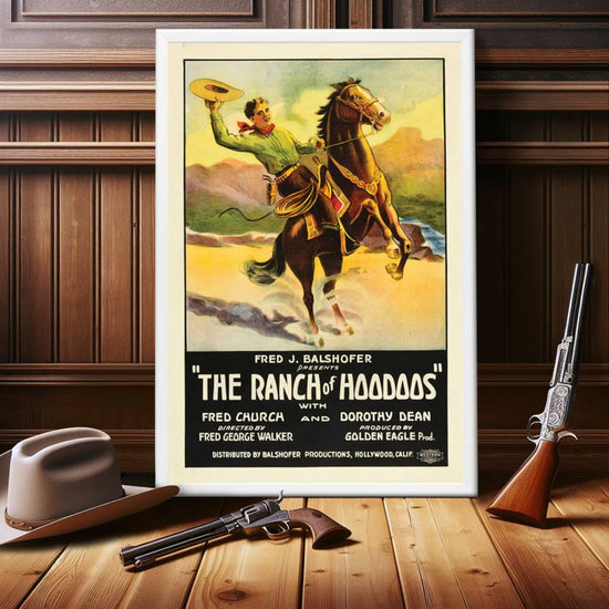 "Ranch Of Hoodoos" (1926) Framed Movie Poster