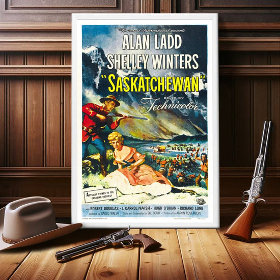 "Saskatchewan" (1954) Framed Movie Poster