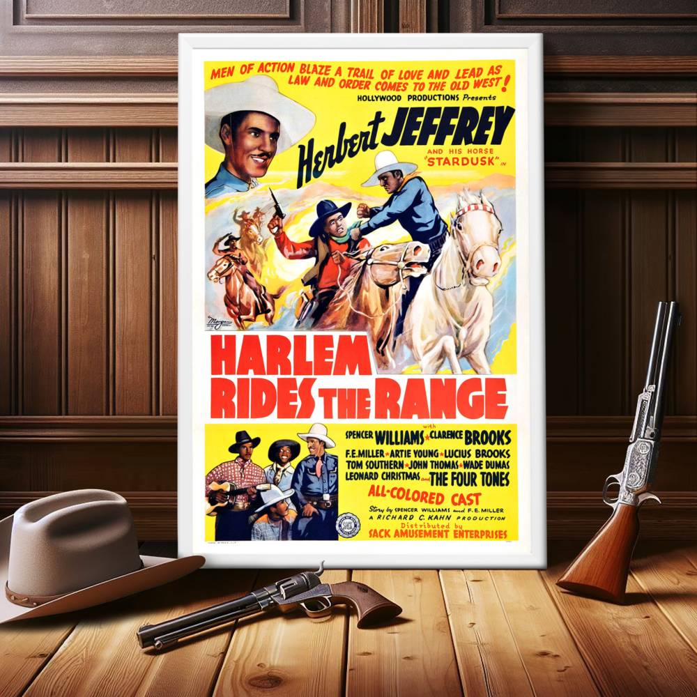 "Harlem Rides The Range" (1939) Framed Movie Poster