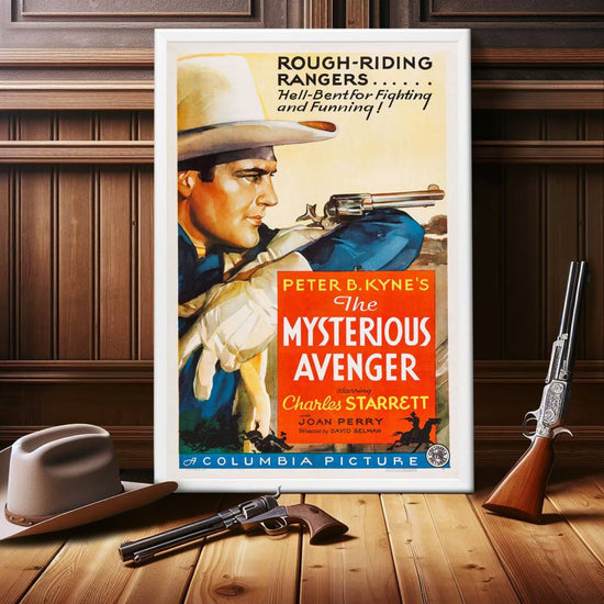 "Mysterious Avenger" (1936) Framed Movie Poster