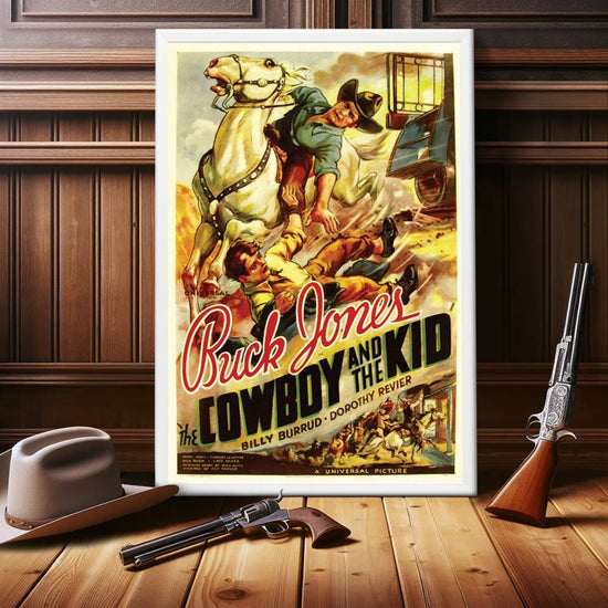 "Cowboy And The Kid" (1936) Framed Movie Poster