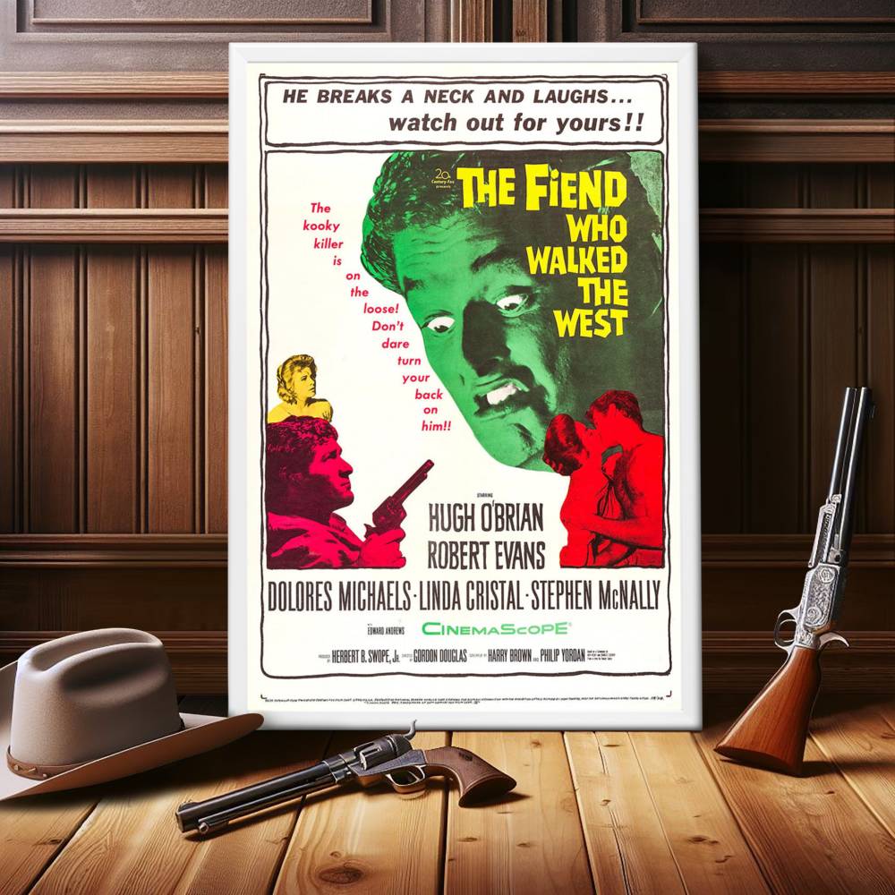 "Fiend Who Walked The West" (1958) Framed Movie Poster