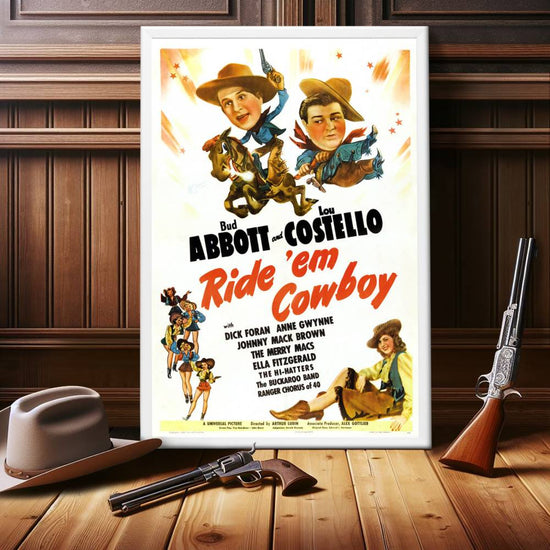 "Ride 'Em Cowboy" (1942) Framed Movie Poster