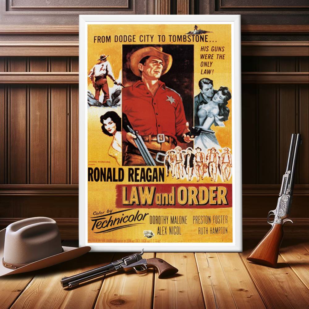 "Law And Order" (1953) Framed Movie Poster