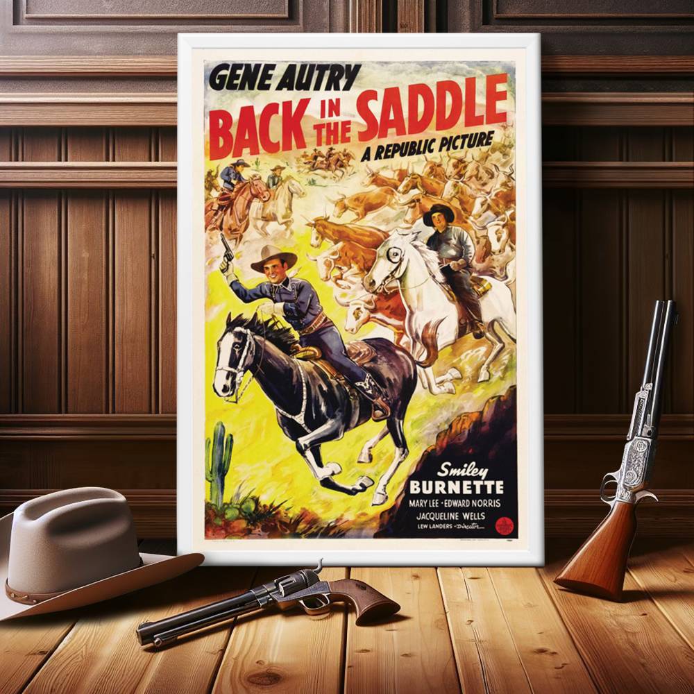 "Back In The Saddle" (1941) Framed Movie Poster