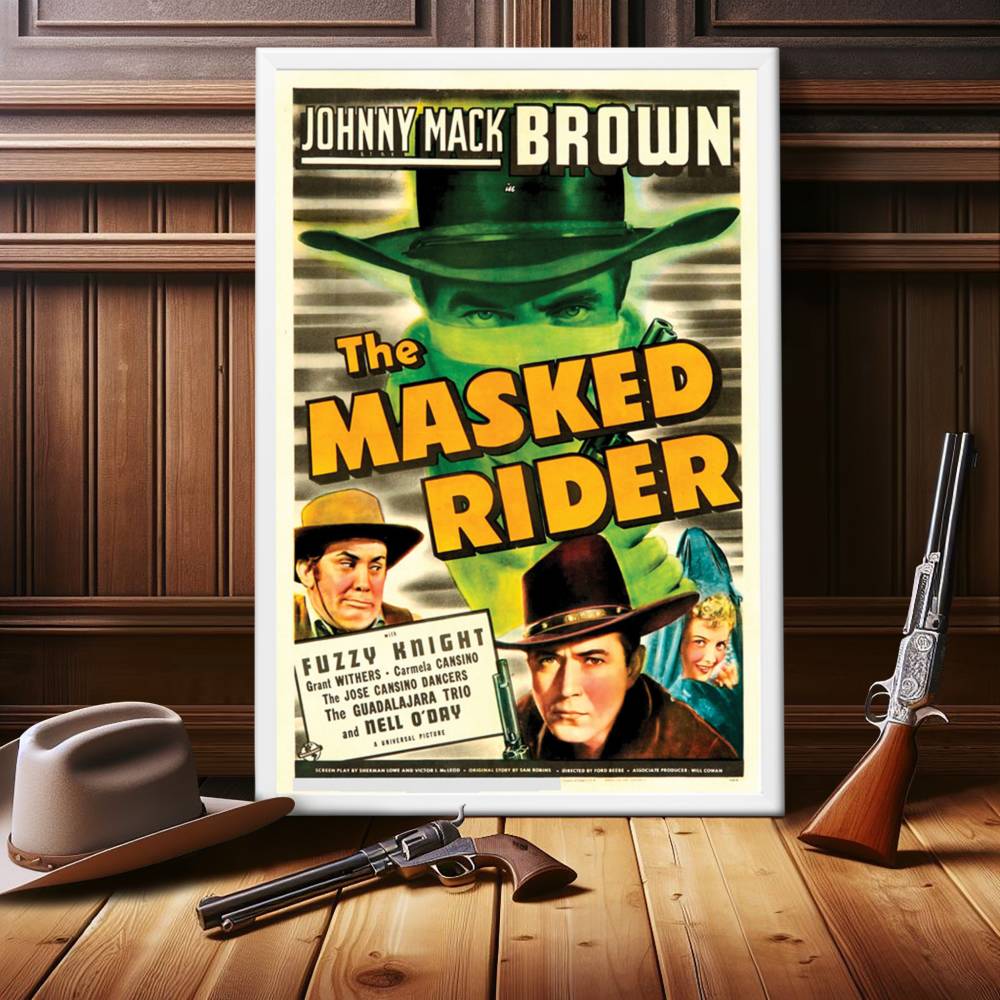 "Masked Rider" (1941) Framed Movie Poster