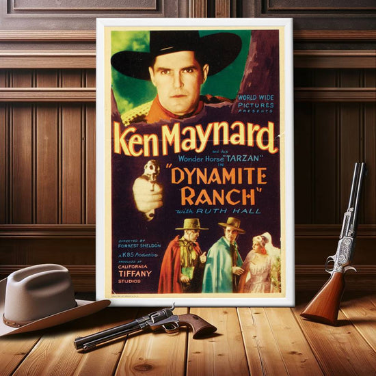 "Dynamite Ranch" (1932) Framed Movie Poster