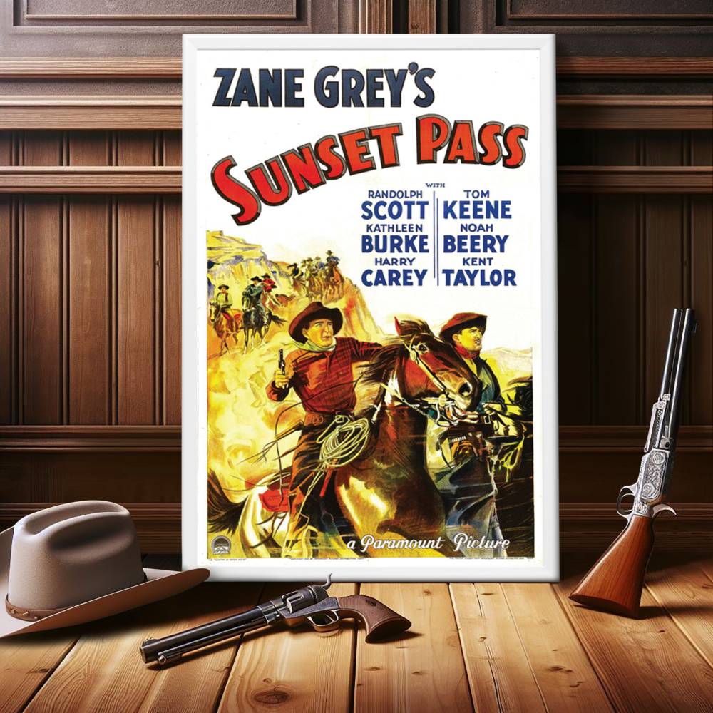 "Sunset Pass" (1933) Framed Movie Poster