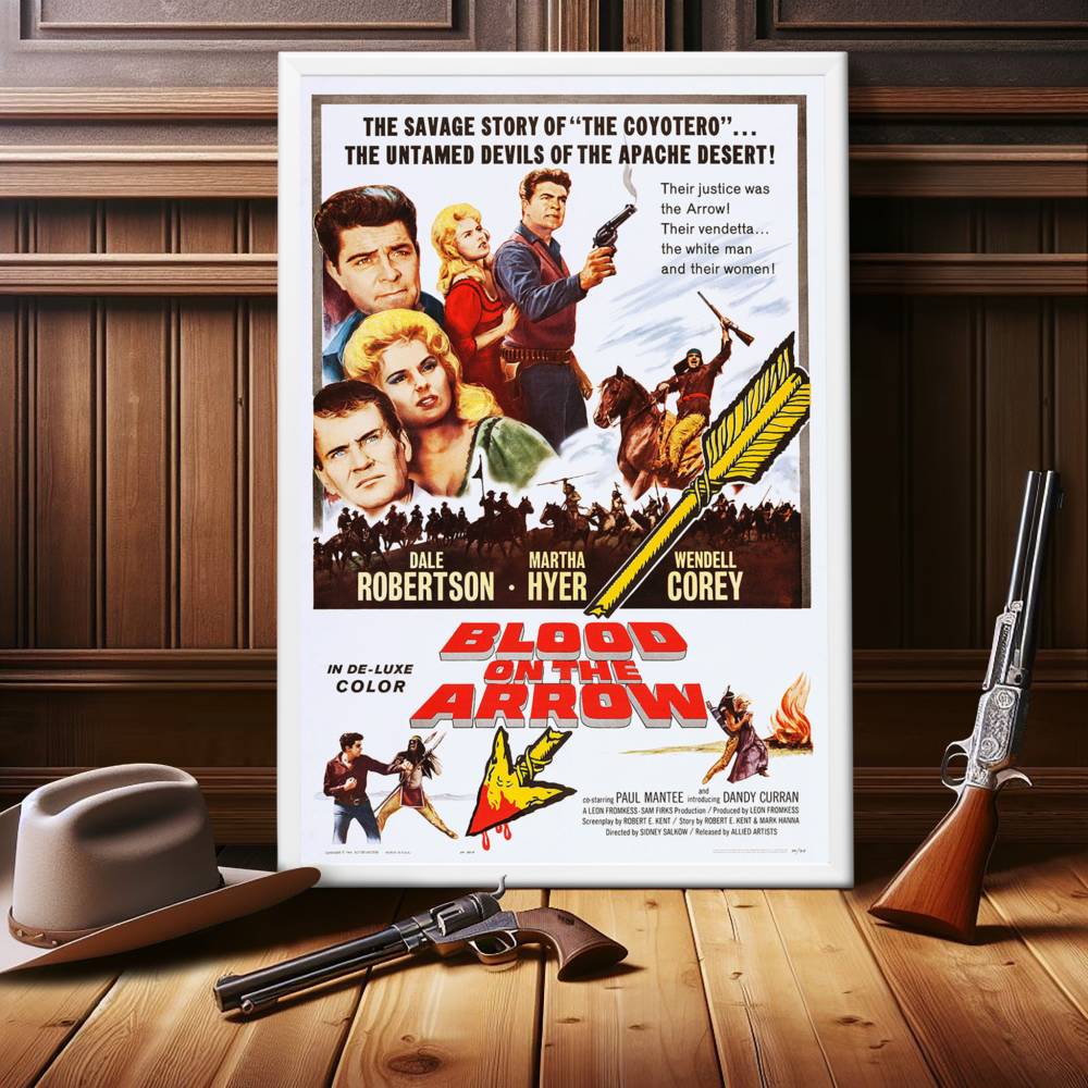 "Blood On The Arrow" (1964) Framed Movie Poster