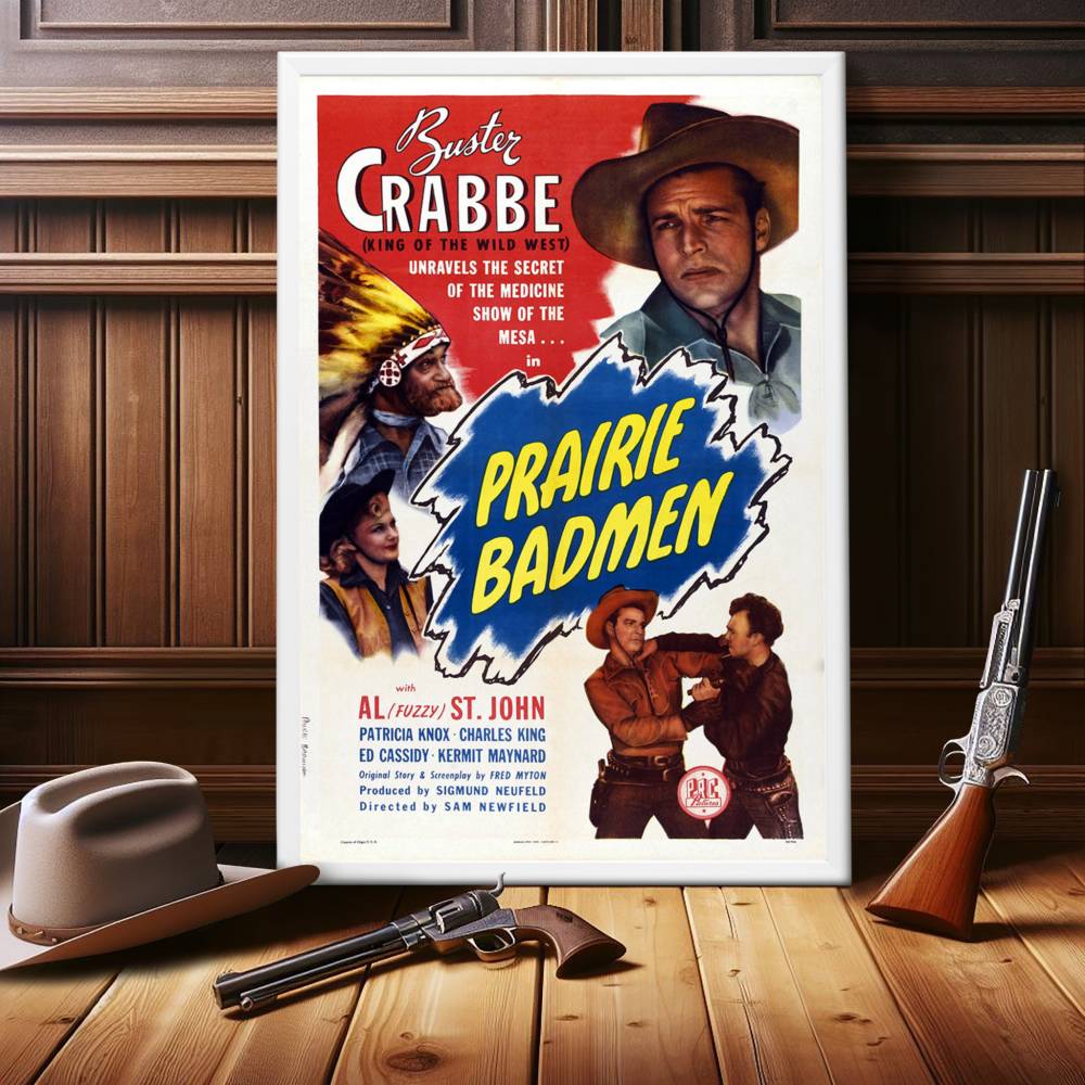 "Prairie Badmen" (1946) Framed Movie Poster