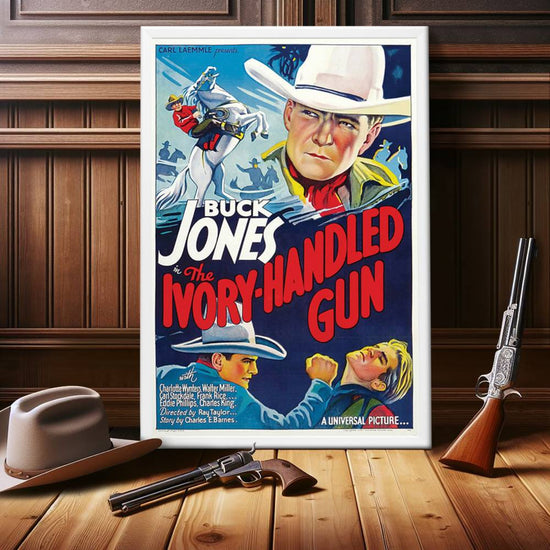 "Ivory-Handled Gun" (1935) Framed Movie Poster