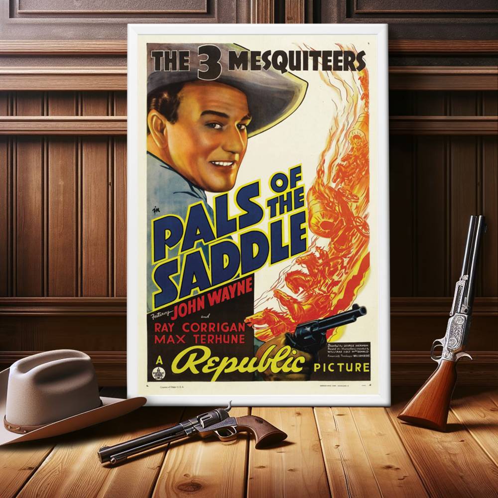 "Pals Of The Saddle" (1938) Framed Movie Poster