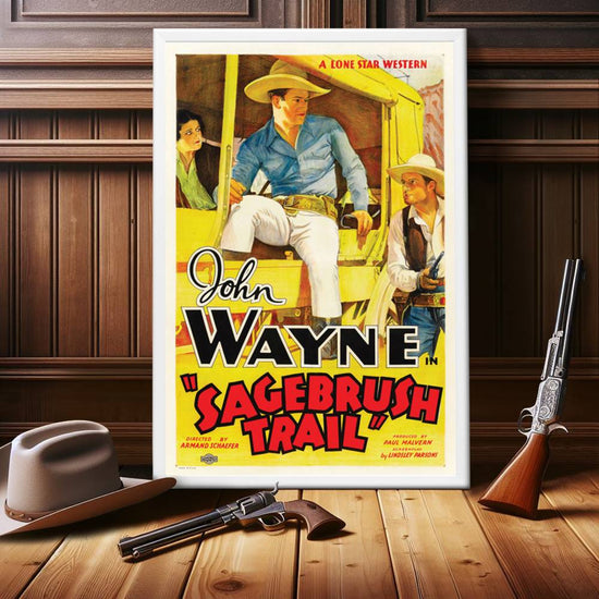 "Sagebrush Trail" (1933) Framed Movie Poster