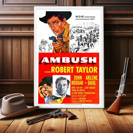 "Ambush" (1950) Framed Movie Poster