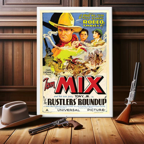 "Rustlers' Roundup" (1933) Framed Movie Poster