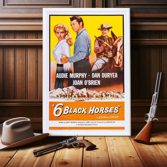 "Six Black Horses" (1962) Framed Movie Poster