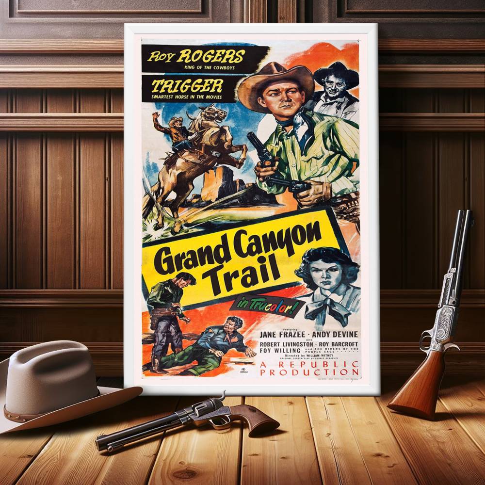"Grand Canyon Trail" (1948) Framed Movie Poster