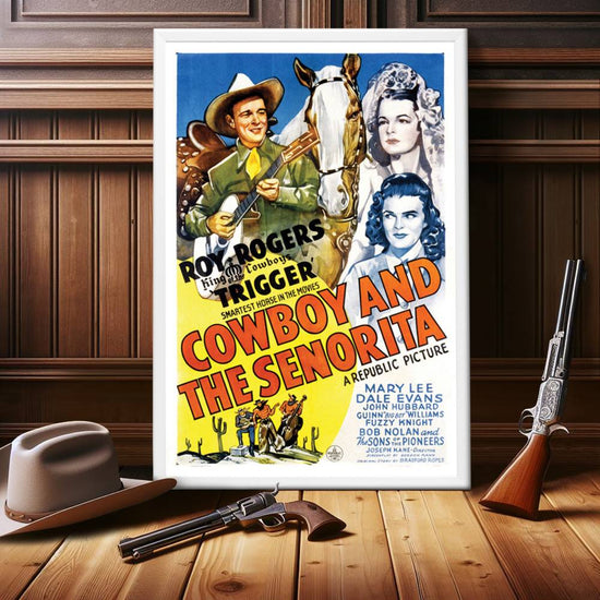 "Cowboy And The Senorita" (1944) Framed Movie Poster