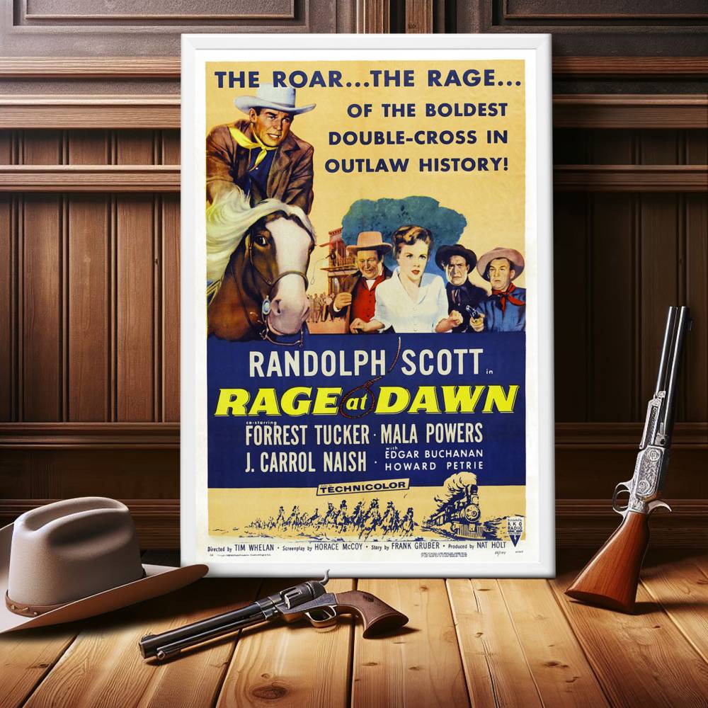 "Rage At Dawn" (1955) Framed Movie Poster