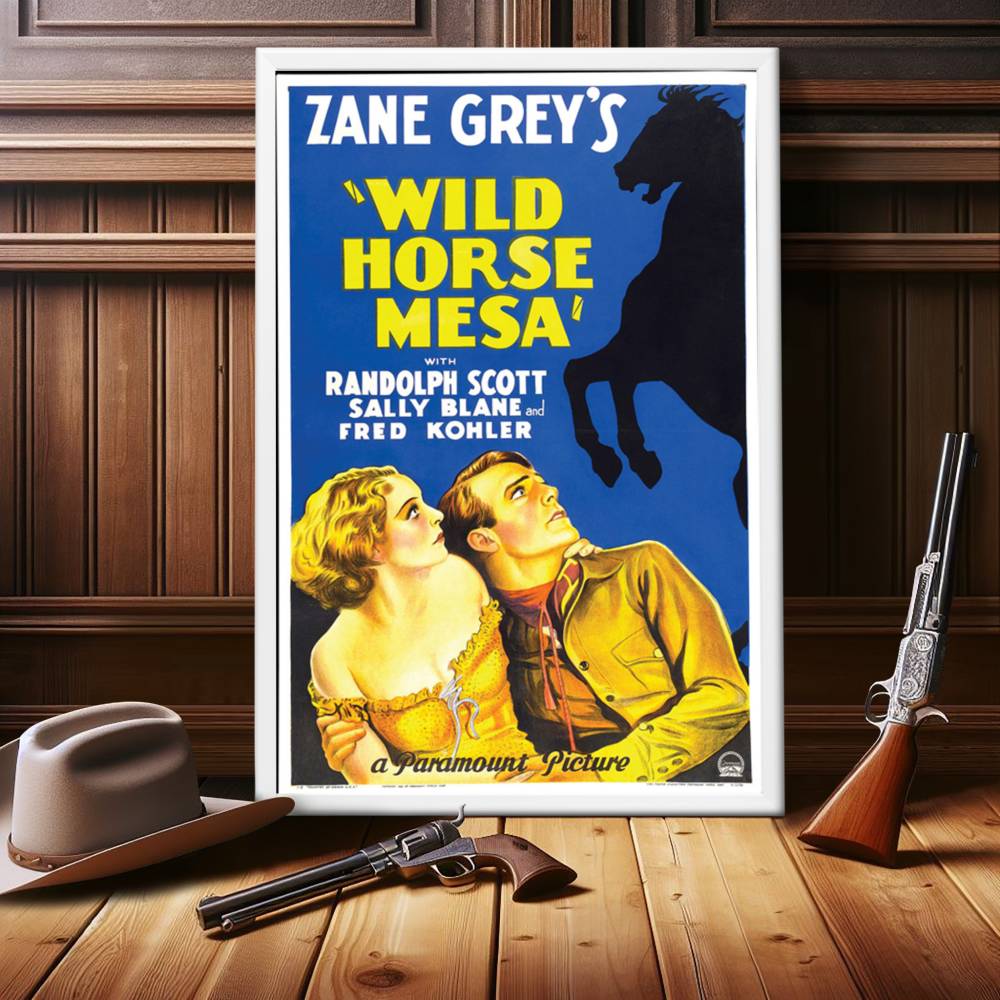 "Wild Horse Mesa" (1932) Framed Movie Poster