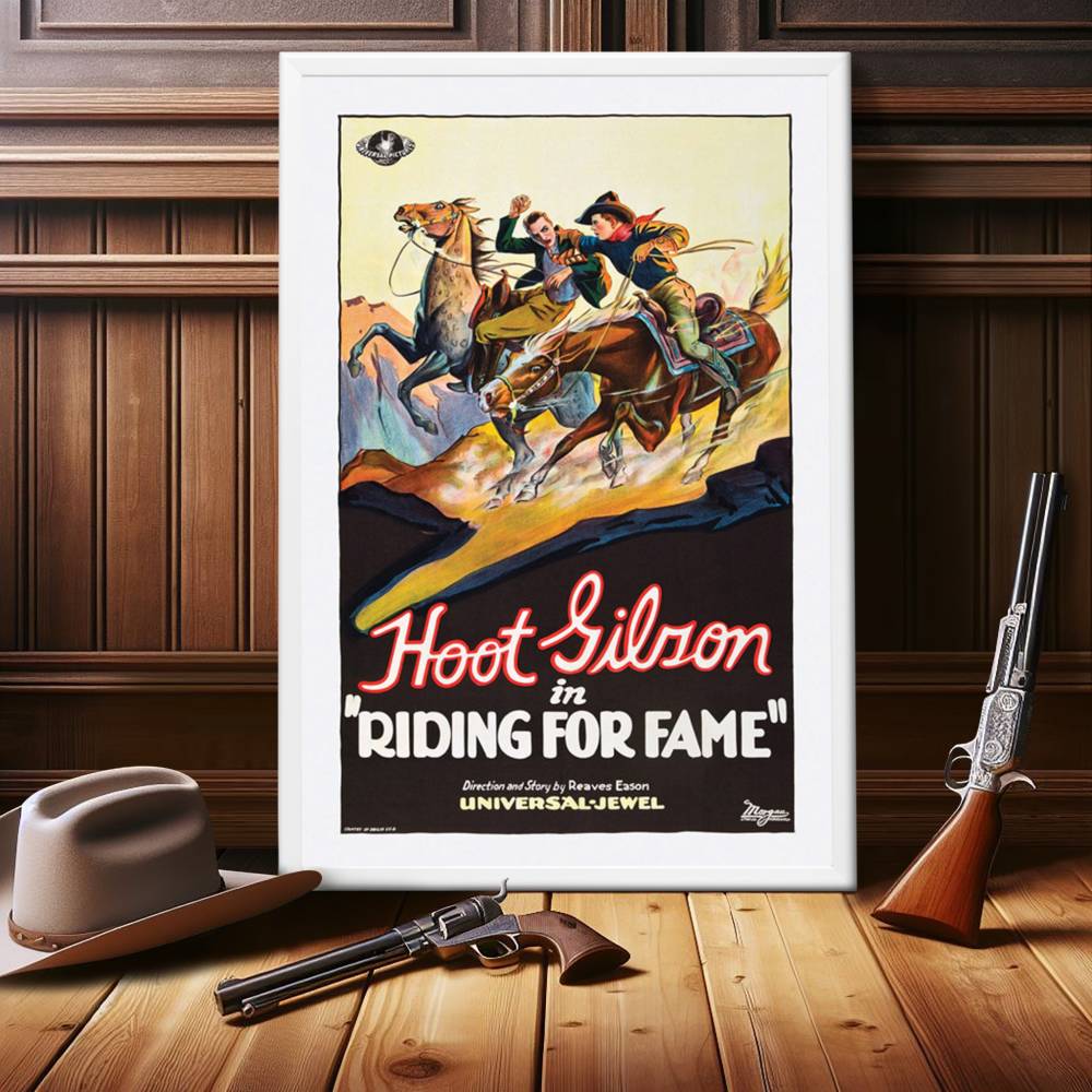 "Riding For Fame" (1928) Framed Movie Poster