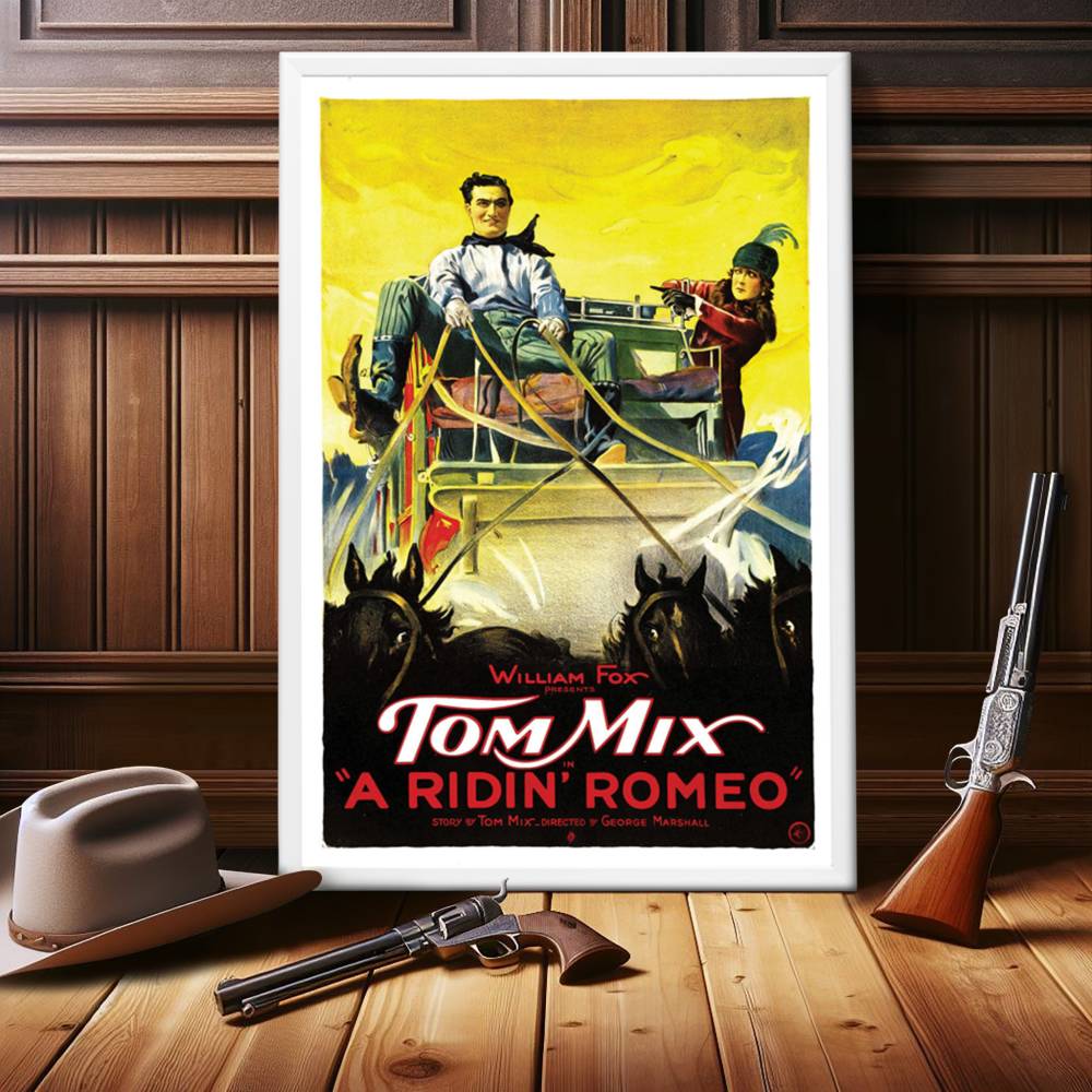 "Ridin' Romeo" (1921) Framed Movie Poster